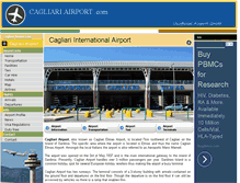 Tablet Screenshot of cagliari-airport.com